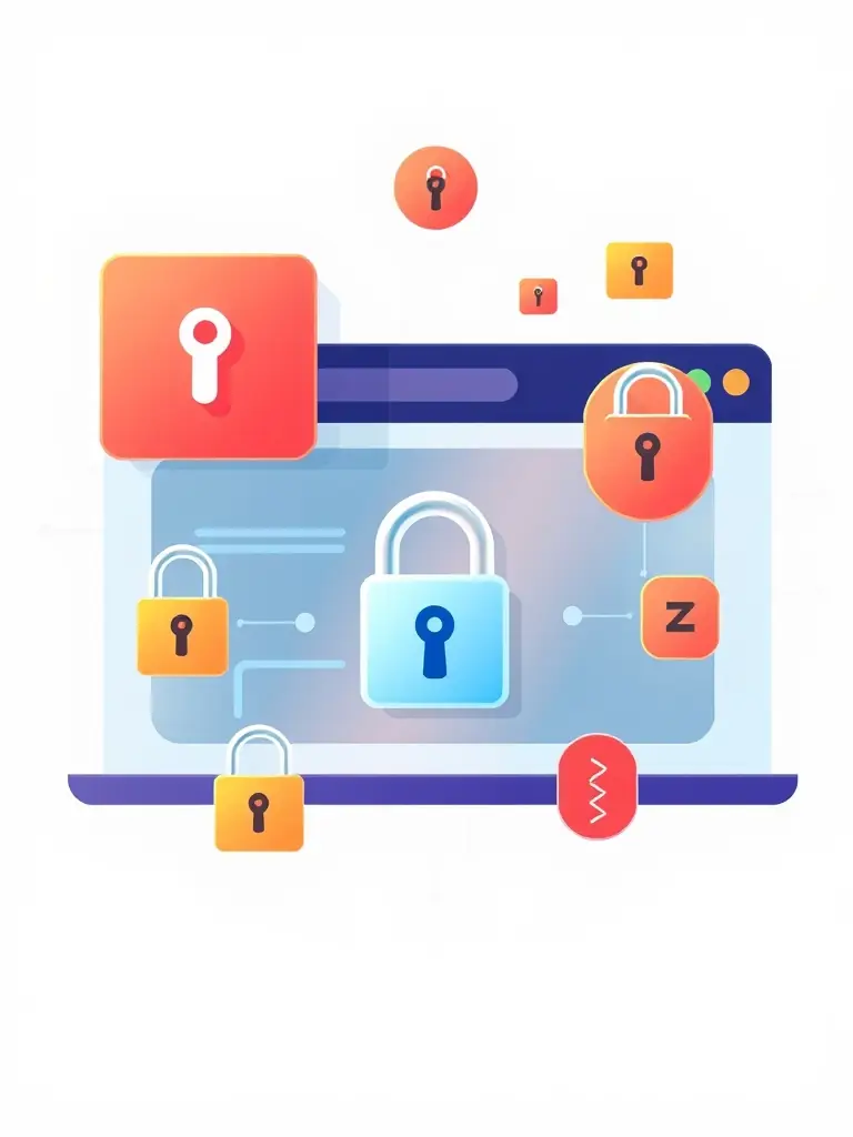 An image of a secure website interface with a padlock icon, symbolizing enhanced website security and stability through Webmaster Workspace's management services.